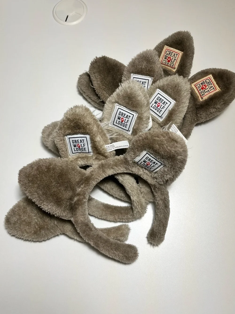 Great Wolf Lodge Plush Ear Headband - Taupe